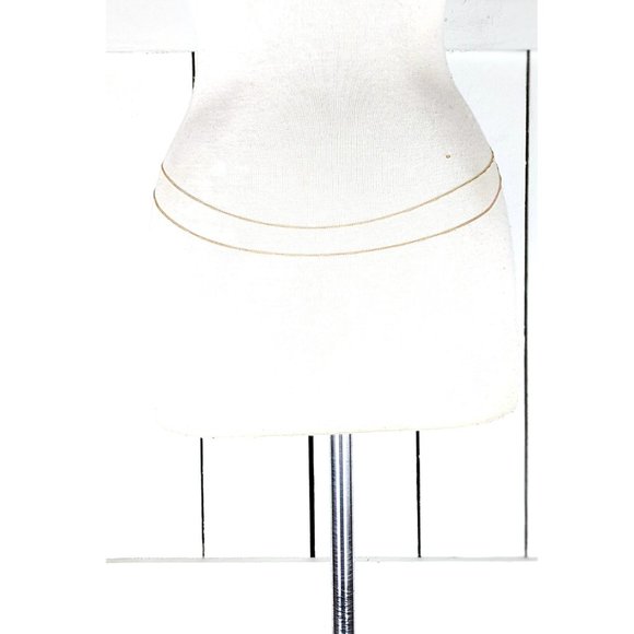 Double gold metal layered chain link dainty lightweight skinny belly chain belt - Picture 2 of 4